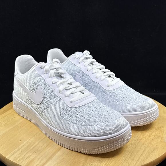 Nike Men\'s Air Force 1 Flyknit 2.0 \'Pure Platinum\' Size 12 AV3042-100 main image 5